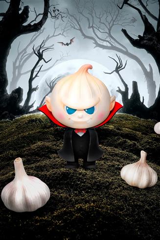 Garlic Dracula // Halloween